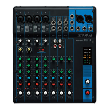 Mezcladora Yamaha 10 Canales, 4xlr, Mg10